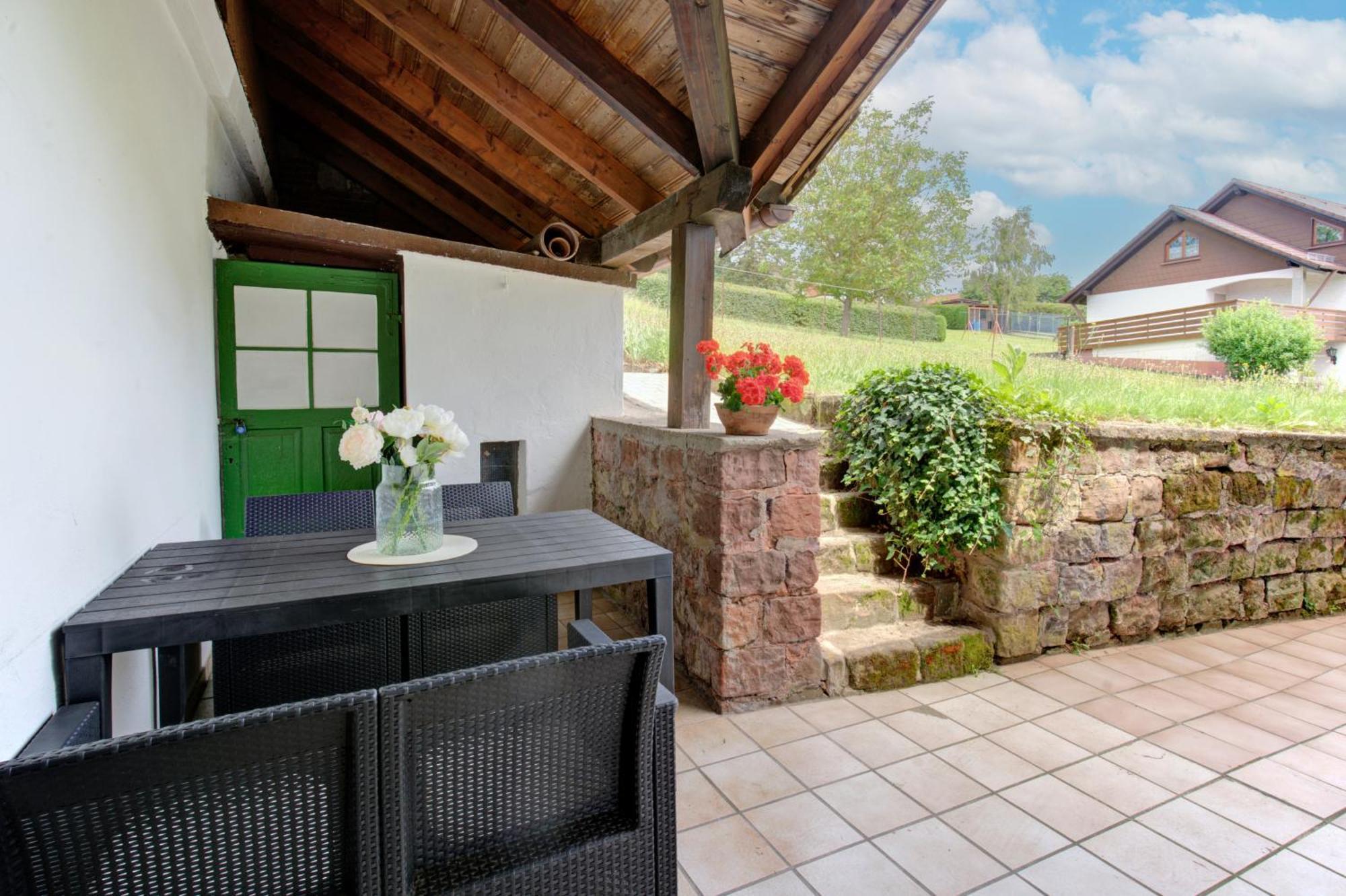 Ferienhaus Storchenblick Bann Exterior foto